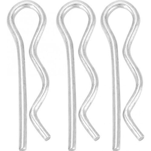 R Cotter Pin Retaining Pin Fastening Clip Bright Zinc Plated 4 Sizes 1.6/1.8/2/2.5mm Cotter Pin