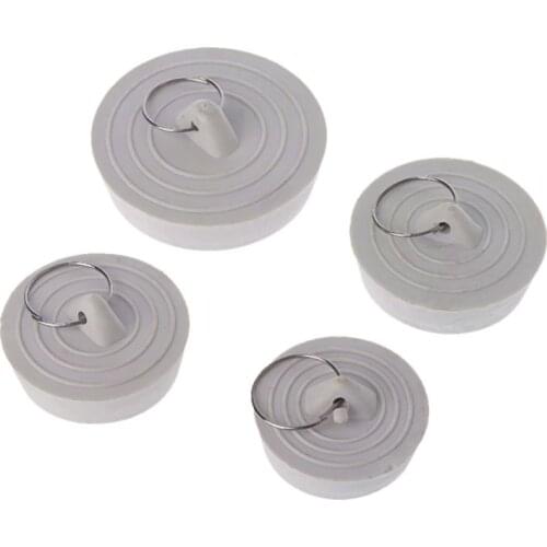 Rubber Sink Drain Stopper Plug With Hanging Ring For Bathtub Kitchen Bathroom