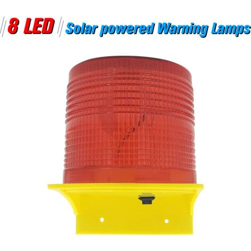 Solar Powered Traffic Warning Light LED Bulb Lamp for Construction Site Harbor Road Emergency Lighting Traffic indicator Light