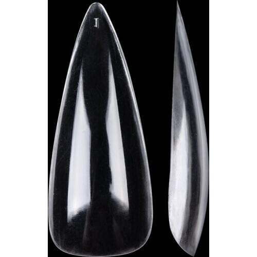 Stiletto False Nails Long Pointy Full Cover Flexible Gel Salon Fingernail Art Tips