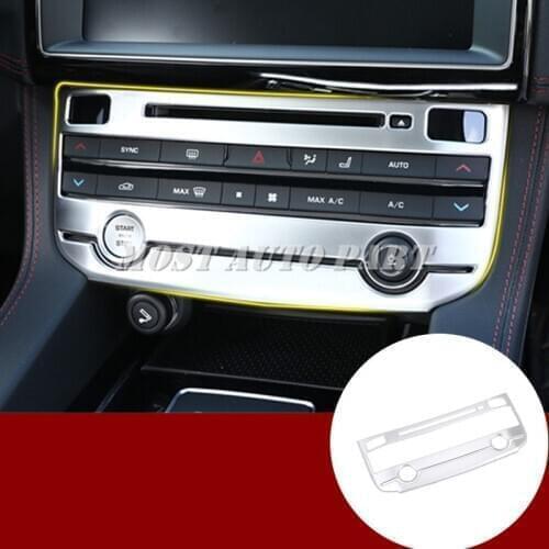 Inner Console Air Condition Button Cover Trim For Jaguar F-Pace X761 2016-2019 Car accesories interior Car Trim