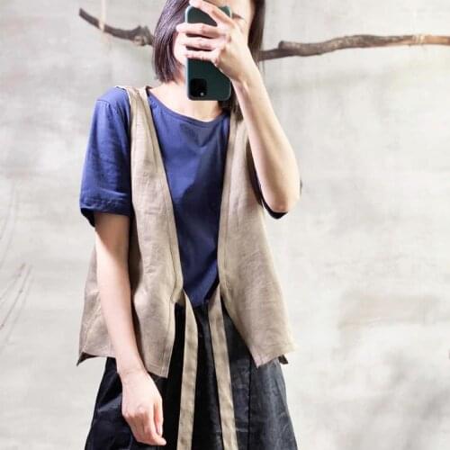 Women Loose Solid Color V Neck Vests Ladies Simple Sleeveless Tops Female 2020 Summer Vest