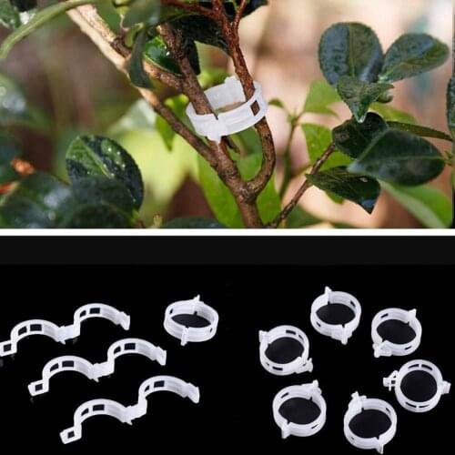 10/50/100Pcs Plastic Plant Support Clips For Tomato Connects Plants Greenhouse Vegetables Trellis Ornament Hanging Vine Gar M7V5