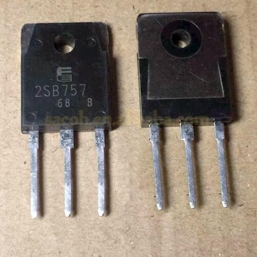 10Pairs 2SB757 + 2SD847 TO-3P 15A 40V Silicon NPN + PNP Power Transistor