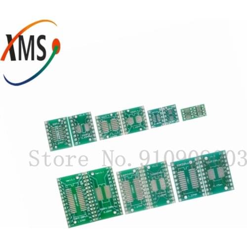 10PCS PCB Board SMD Turn To DIP SOP MSOP SSOP TSSOP SOT23 8 10 14 16 20 24 28 SMT To DIP Adapter Converter Plate