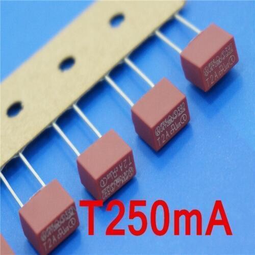 1000 pcs/lot) T250mA 250V TE5 Slow Blow Subminiature Fuse, UL VDE RoHS Approved, 250mA, 0.25Amp
