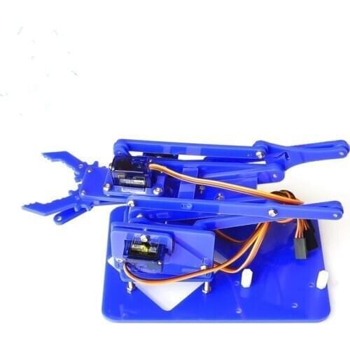4 DOF BraçO MecâNico Do Manipulador Garra Unassembly Para Arduino Fabricante De AcríLico DIY Aprendizagem Kit