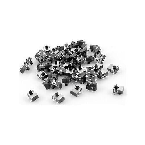 50pcs 4.8x3.8mm 4-Pin SPST Momentary Pushbutton Mini SMD SMT PCB Tact Switch
