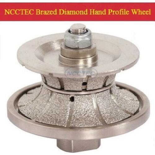 [85mm*60mm ] diamond Brazed hand profile shaping wheel NBW V8560 FREE ship (5 pcs per package) ROUTER BIT FULL BULLNOSE 60mm V60