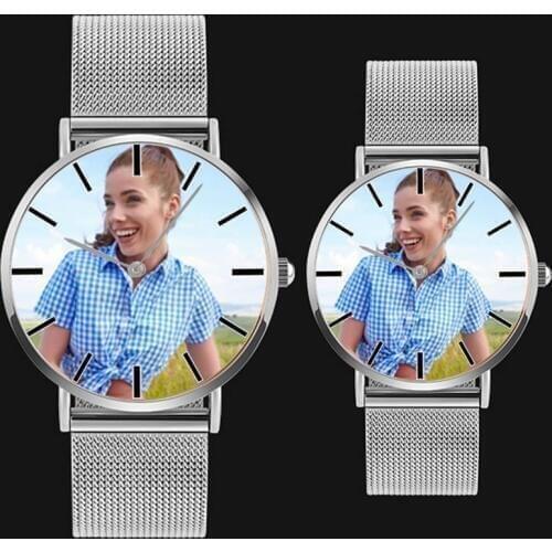 A4402 DIY photo watch mens womens lovers quartz wristwatch custom picture clock Personalized Watch customized gift dropshipping