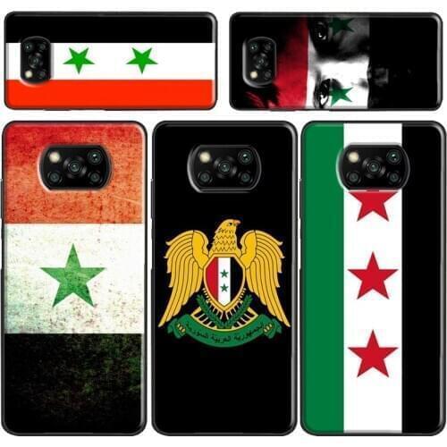 Syria Flag Case For Xiaomi Redmi Note 9 7 8 Pro A 9C 8T 9S Mi Note 10 Lite Ultra 9T POCO X3 F2 Pro