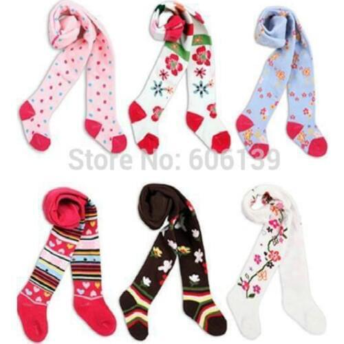 Lovely Baby Girl Stocking Pantyhose Childrens Tights For Girls Panty Hose Leg Warmer 3-12month 3pcs/lot Color Random