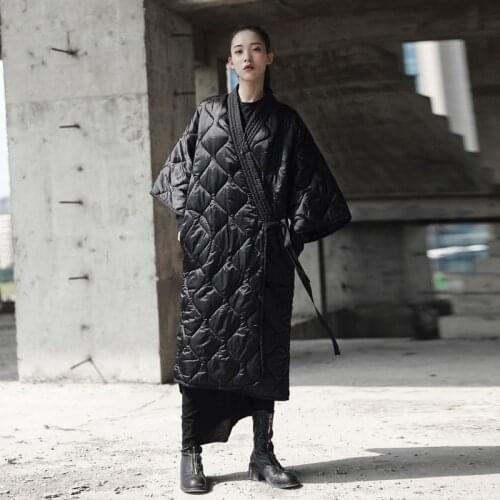 Parka Jacket Coat Long Autumn Winter Women Down Oversized Large Plus Size Female 2019 Lady Outwear Quilted Kimono Cotton-padded