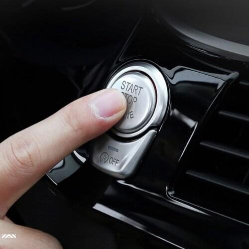 Chrome ABS Multimedia Buttons Covers Engine Start Stop Trim Decals Car Styling Organizers For BMW G38 G30 G08 G01 5 Series X3
