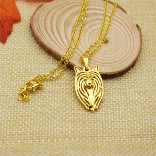 LPHZQH Hot Sale Hollow Cute Pet Dog Jewelry Women Necklace Chinese Crested Dog Jewelry Gift