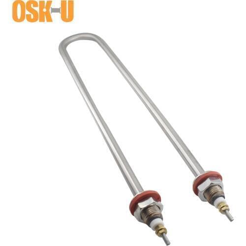 M18 Thread Single U Shape Heating Tube 380V U Type Heater Element 304SUS U Type Heating Pipe For Kitchenware 3KW/4KW