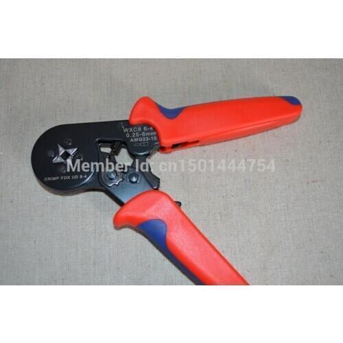 Mini-type Self-adjustable Crimping Plier Ratcheting Ferrule Crimper Fast shipping C6-4 Crimper (0.25-6mm2) AWG 23-10