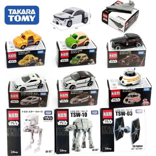 Takara Tomy Simulation Alloy Car Model Childrens Car Toy Star Wars White Soldier Black Warrior Car Children Gift