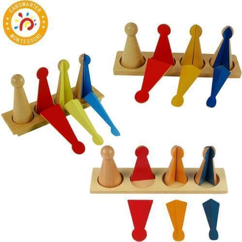 Montessori Material Baby Toy 3-6 Years Kids Preschool Teaching Aids Large Fraction Skittles With Stand Learning Math