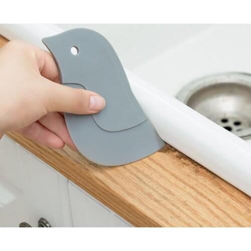 Cute Cartoon Soft Scraper Kitchen Baking Tool Multi-function Scraper Oil Plate Scraping Oil Scraper Cleaning Tool Random Color