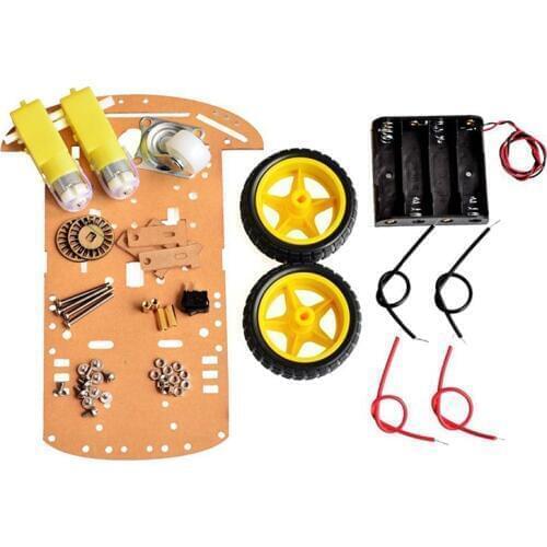 1/kit 2WD smart robot car chassis kit / DC3-6V TT motor 125 rpm / Smart car wheels for Arduino DIY Kit
