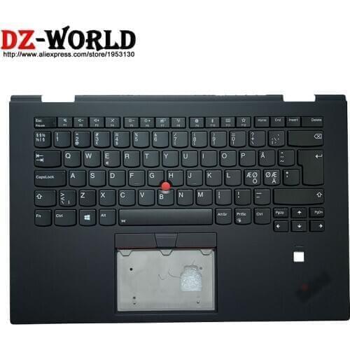 NDC Nordic Backlit Keyboard with Shell C Cover Palmrest Upper Case for Lenovo Thinkpad X1 Yoga 3rd Gen Laptop 01LX844