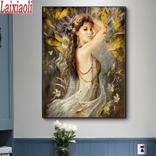 Sexy Beauty Diamond Painting Full Square round Diamond Embroidery sale 5d Diamonds Mosaic Rhinestones Pictures pastes laixiaoli