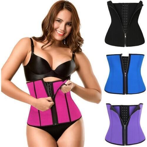 Women Shapewear Belt Waist Trimmer Belt Fat Burning Waist Trainer Body Shaping Zipper Abdomen Belt S/M/L/XL/2XL/3XL TK-ing