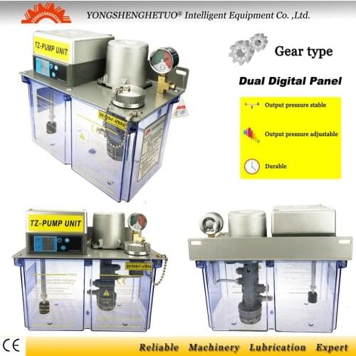 CE Electric gear lubrication oil pump lubricator oiler lube pump 4L dual digital panel TZ2262-400X for lubrication system