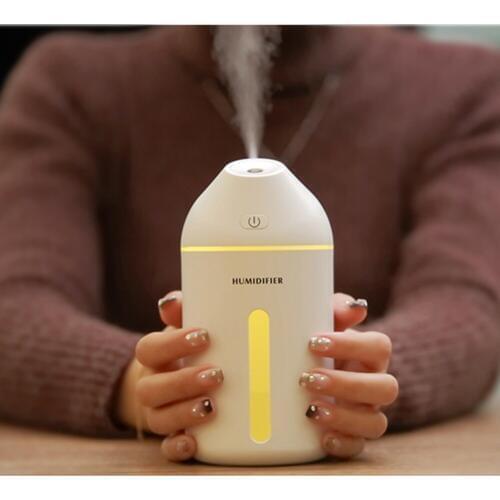 320ML Ultrasonic Aromatherapy Essential Oil Aroma Diffuser Cool Mist Humidifier Car With LED Lights Air Humidifier USB