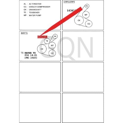 V-belt (for fan and generator)) 2014-Toy ota COR OLL ALE VIN generator belt engine belt electric/assisted/empty belt