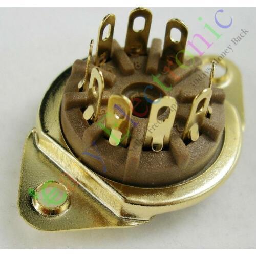 Wholesale and retail 4pc 9pin Bakelite vacuum tube socket valve base 12AX7 12AU7 ECC83 6N11 audio amp free shipping