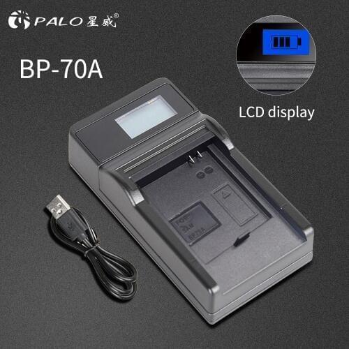 PALO Battery Charger For samsung BP70A BP-70A SL50 SL600 SL605 SL630 PL80 PL90 PL120 PL170 PL20 PL200 PL201 ES74 ES75 ES80 MV800