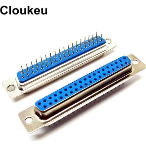 5Pcs DP37 hole female Insert plate type PCB D-Sub Connector DB37 serial port adapter