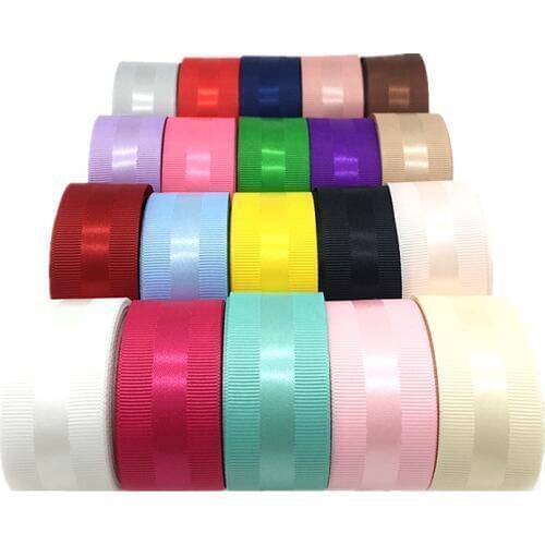 5 yards 1"(25mm) Ribbon Wedding Decoration Grosgrain Edge Satin Ribbon Gift Wrapping Hair Bows DIY Christmas Ribbon