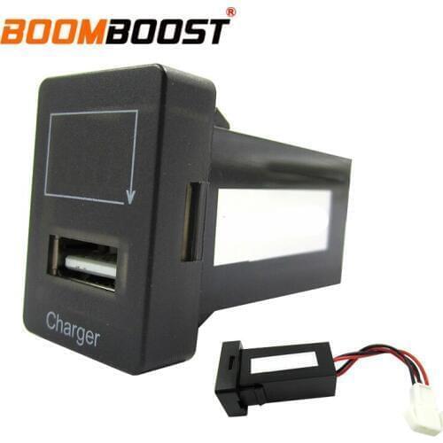 For Mazda USB Interface Socket Car Charger 5V 2.1A LED light Adapter Socket Dashboard