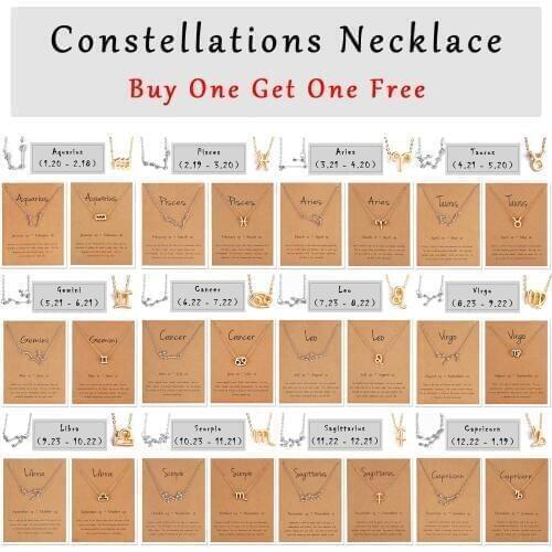 Belleper Women's Pendants Zodiac Signs