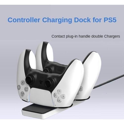 For Sony PS5 Playstation Play Station PS5 Controller Wireless Docking Accessories Control Gamepad Battery Charger Charging Dock