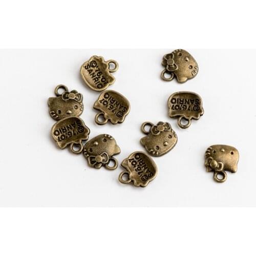 Cat DIY Alloy Pendant hand-made Products Charms Jewelry Findings & Components For Jewelry Making #JZ415