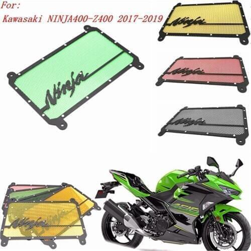 For Kawasaki Ninja 400 Z400 2017-2019 New Motorcycle Stainless Steel Radiator Grille Guard Cover Protector