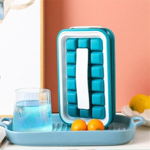 Ice Cube Tray Two-in-one Ice Tray Mold Household Water Bottle Ice Cube Maker Storage Box Frozen Ice Cube Bag Silicone Ice Mould