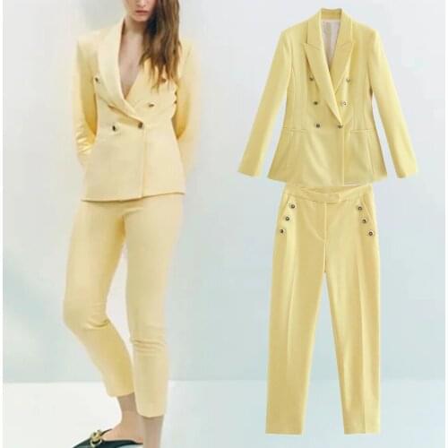 Женские модные брючные костюмы JennyandDave China At AliExpress