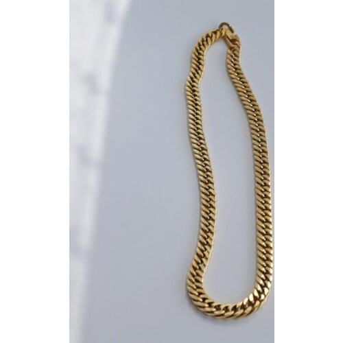 Joolim Jewelry PVD Gold Finish Paper Link Choker Necklace Stylish Pearl Stainless Steel Necklace