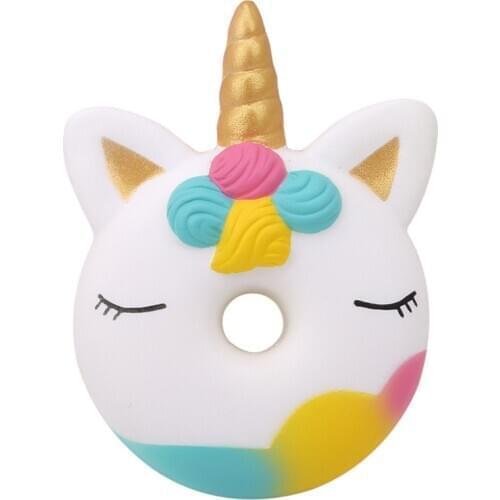 Kawaii Colorful Galaxy Unicorn Squishy Doll Slow Rising Stress Relief Squeeze Toys for Baby Kids Xmas Gift