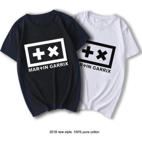 RAEEK Cotton T-shirt Men Music DJ Martin Garrix Print Casual Multicolor Short Sleeve O-Neck Tops Tees Hip Hop Rock Clothing