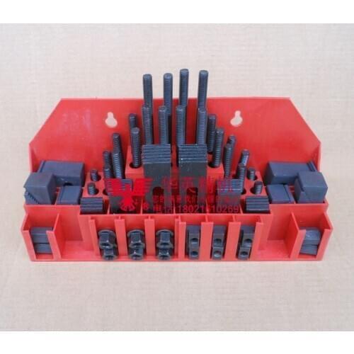 Milling Machine Clamping Set 58pcs Mill Clamp Kit Vice M12 Universal Fixture Screw Set Pressure Plate Processing Parts