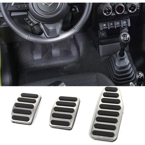 NHAUTP 3Pcs/set Car Accessories Foot Pedal For Suzuki Jimny Accelerator & Brake Pedals 2019 2020