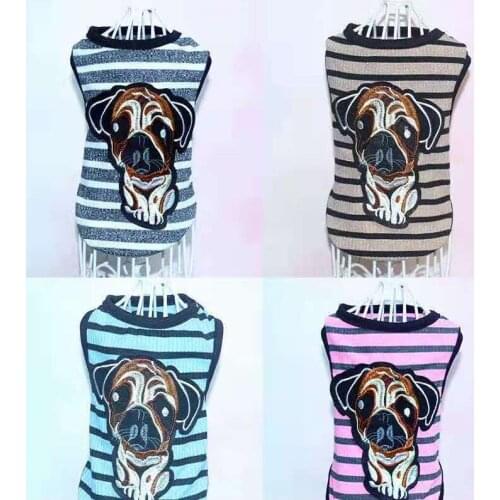 Dog clothes small dog teddy french bulldog Pomeranian chihuahua inwrought vest cat thin waistcoat puppies for summer and autumn