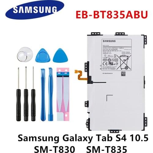 SAMSUNG original EB-BT835ABU 7300mAh Tablet Replacement Battery For Samsung Galaxy Tab S4 10.5 SM-T830 T830 SM-T835 T835 +Tools
