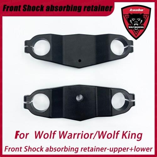 For Kaabo Wolf King And Wolf Warrior 11inch Front Shock absorbing retainer-upper+lower Electric Scooter Parts Accessories